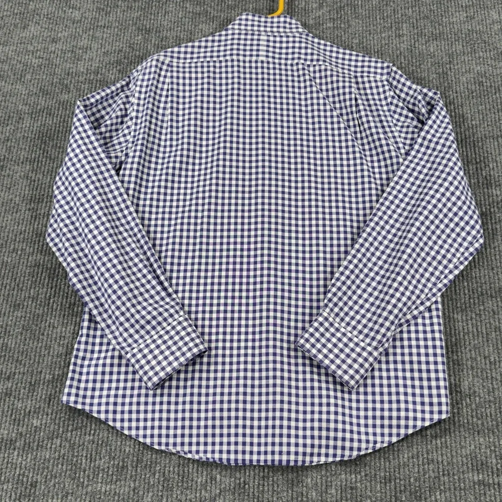 Polo Ralph Lauren Shirt Mens Large Purple Check Button‎ Down Long Sleeve Casual